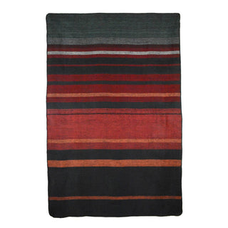 Red and Orange Striped Blanket