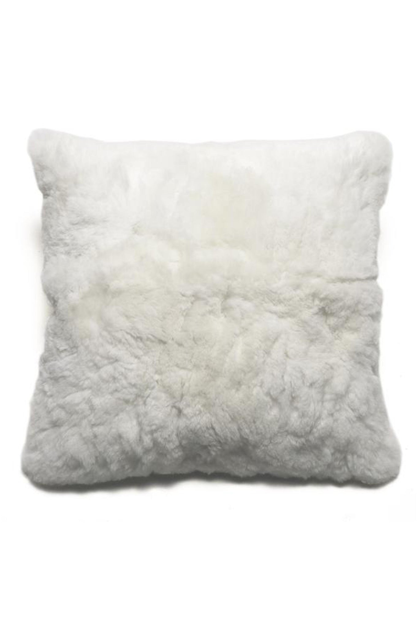 White alpaca pillow