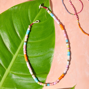 colorful beaded necklace
