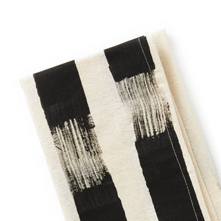 black and white napkin detail